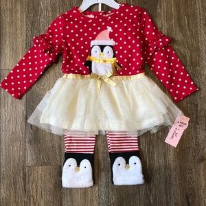 Little Lass Dress and leggings ❤️